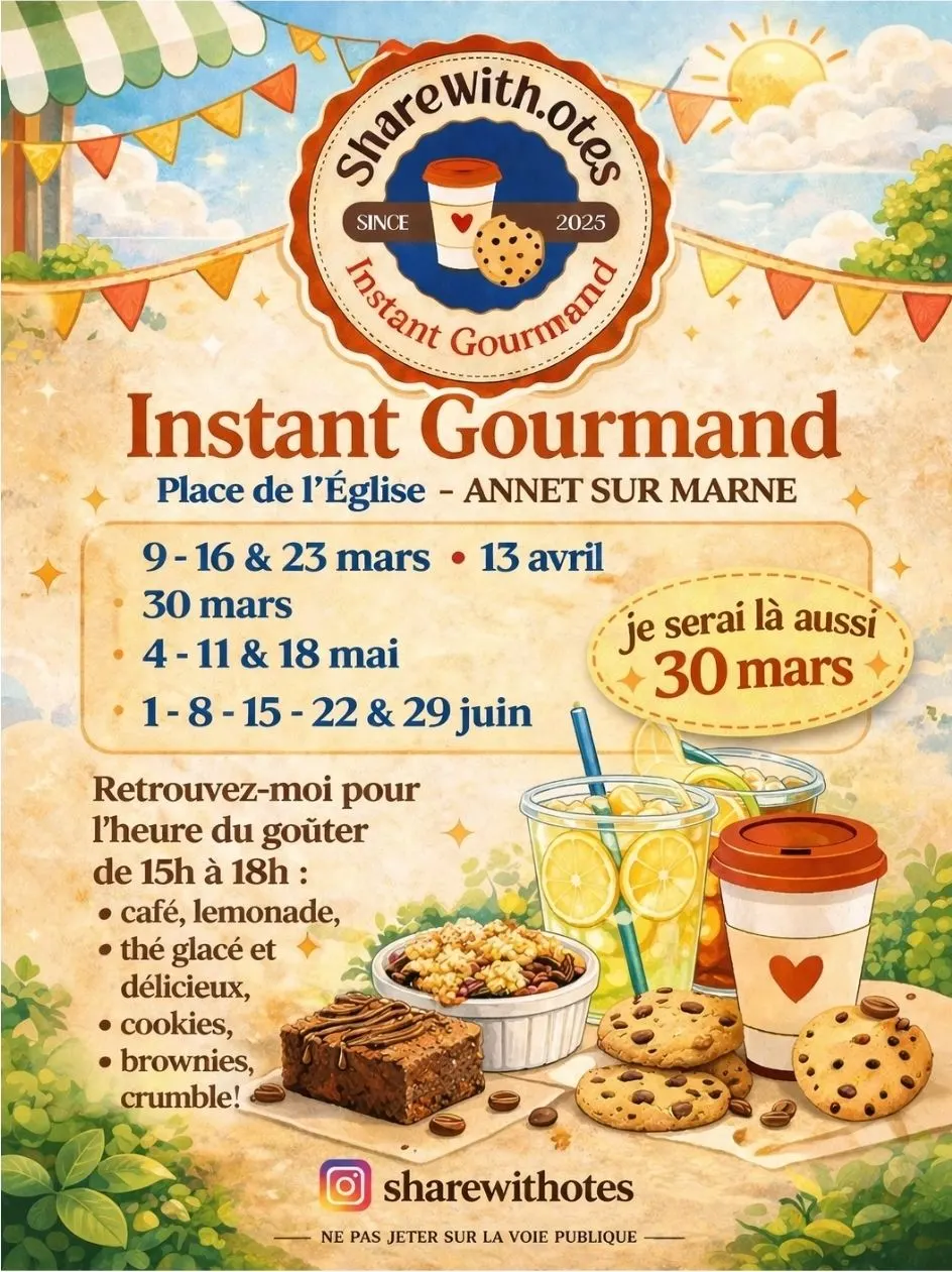 Visuel de Instant Gourmand revient place de l'Église
